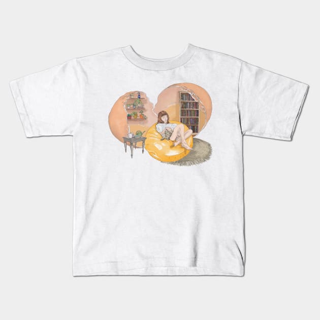 Egg Home Kids T-Shirt by Animal Surrealism